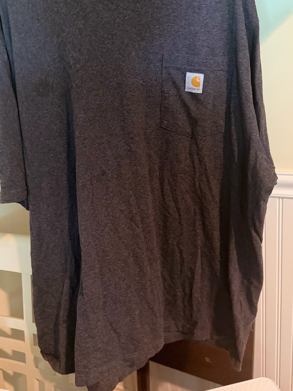 Carhartt Men's Heather Charcoal Short Sleeve Pocket Tee